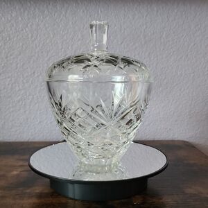 Crystal Cut Glass Candy Dish
